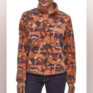 Patagonia Canyon Block Sisu Brown Lightweight Synchilla - Medium